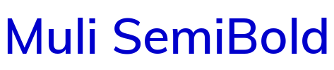 Muli SemiBold шрифт